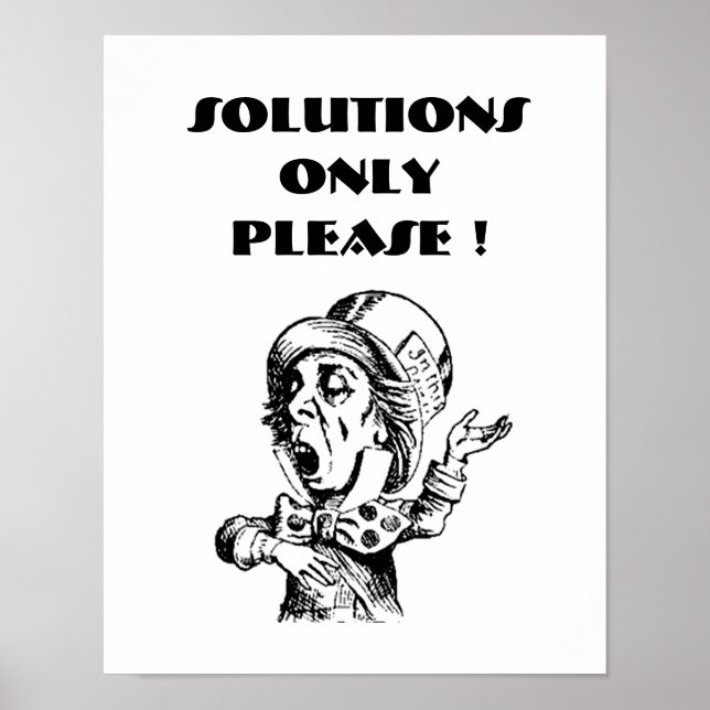 POSTER POSTER-SOLUTIONS S'IL VOUS PLAÎT ! (Devant)