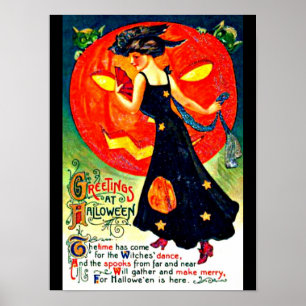 Poster Poster-Vacances Art-Vintage Halloween 26