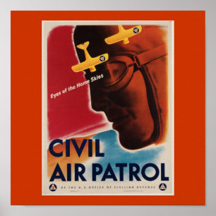 Poster Poster vintage 2ème guerre mondiale