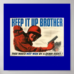 Poster Poster vintage 2ème guerre mondiale
