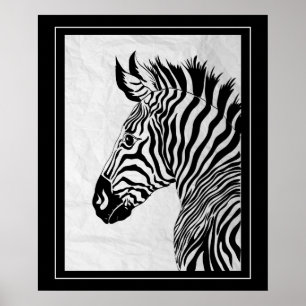 Poster Poster-Zebra 20" x 24"