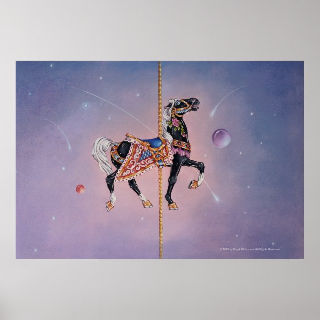 Poster Posters, Imprimés - Petaluma Carousel Horse 2 (Devant)