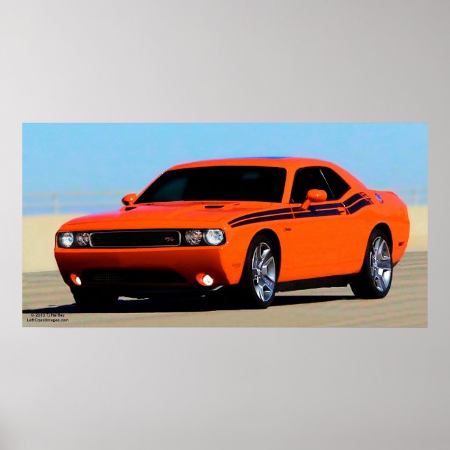 POSTER POSTRE RT DE CHALLENGER DODGE 2012 (Devant)