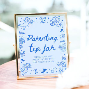 Poster Pot à conseils de garde d'enfants pour Baby Shower
