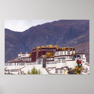 Poster Potala palace in Lhasa - Tibet