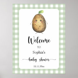 Poster Potato mou - baby shower de bienvenue