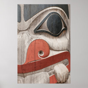 Poster Poteaux totémiques au Musée du centre du patrimoin