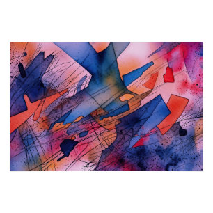Poster "Potentiel libéré" Art Abstrait contemporain