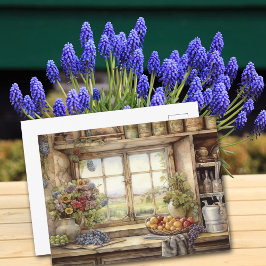 Poster Pots de cuisine vintage pour plantes de jardin 