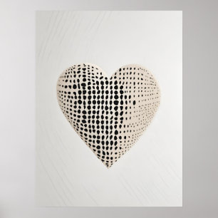 Poster Pots Et Polka Coeur Design Empreinte