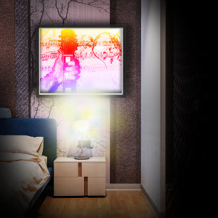 Poster Pouces jusqu'à la musique (version colorée)