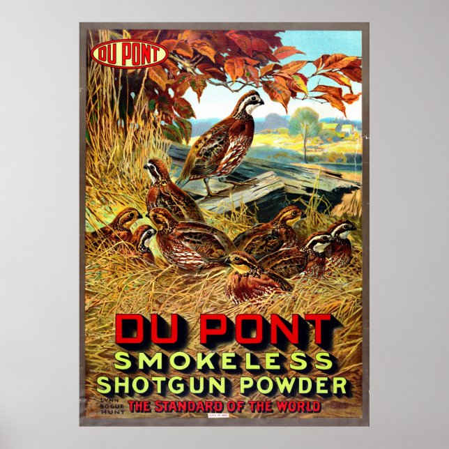 Poster Poudre de pistolet sans fumée Ad 1913 (Devant)