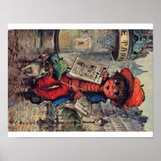 Poster poulbot au journal