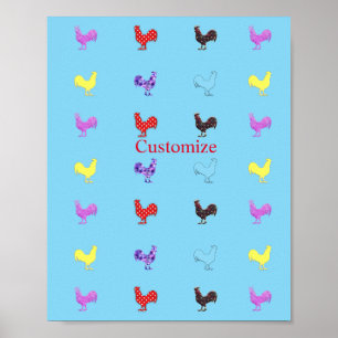Poster Poules de poulet Thunder_Cove