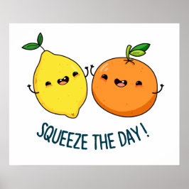 Poster Poulet À Fruit D'Agrumes Positif Du Jour