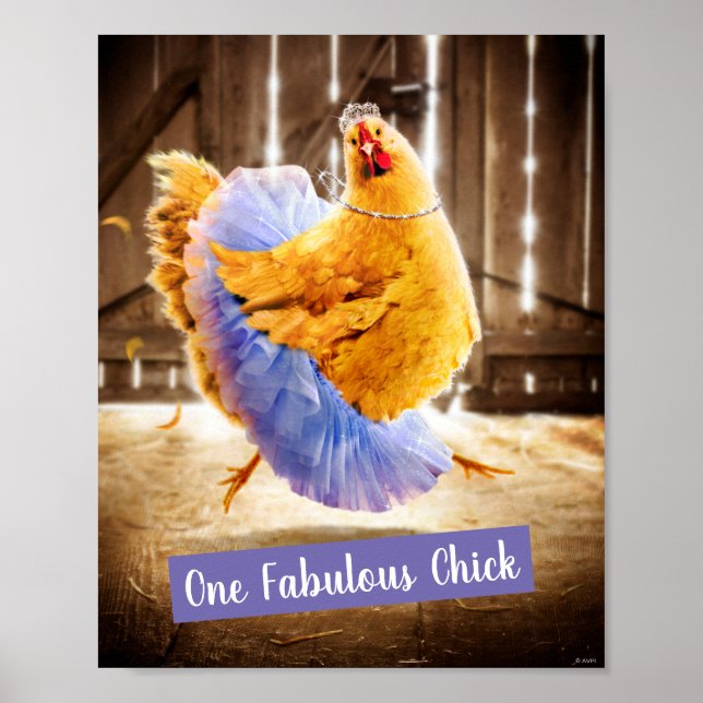 Poster Poulet dans un Tutu (Devant)