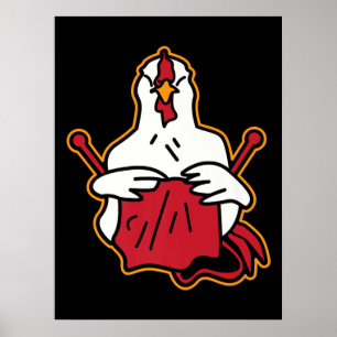 Poster Poulet de caillage Drôle Drôle Cadeaux Amateurs