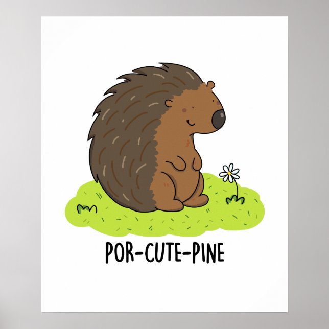 Poster Poulet De Porcupine Drôle De Por Cute-Pin (Devant)