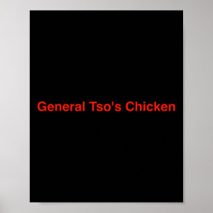 Poster Poulet du général Tso