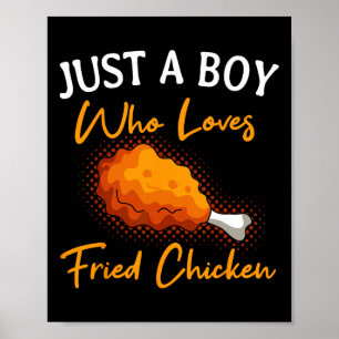 Poster Poulet Frit Restaurant Cuisine Chef Cuisine Co