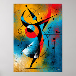 Poster Pouls Céleste – Mur Géométrique Abstrait Moderne