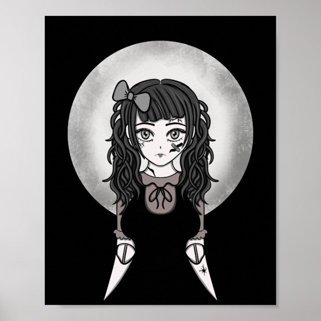 Poster Poupée cassée Anime Gothic Lolita (Devant)