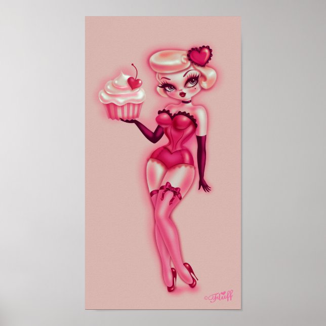Poster Poupée Cupcake (Devant)