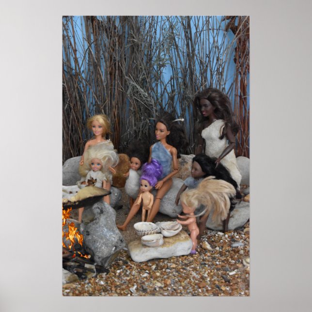 Poster Poupées préhistoriques. (Devant)