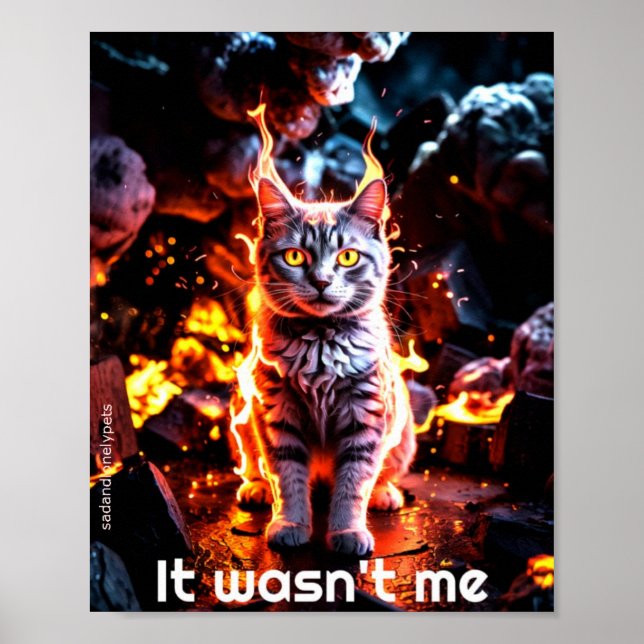 Poster pour animaux de compagnie triste et solitai (Devant)