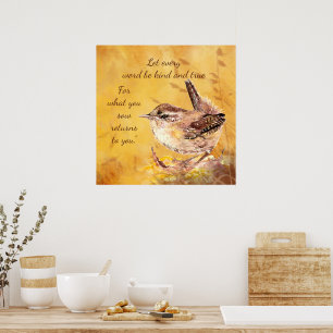 Poster Pour ce que vous semez vous revient.” Poème
