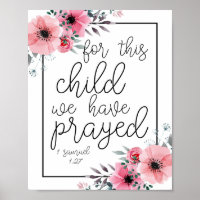 Pour Cet Enfant, Nous Avons Prié. -1 Samuel 1:27