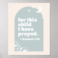 Pour Cet Enfant, Nous Avons Prié. -1 Samuel 1:27 B