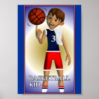 Poster pour enfants de basket-ball