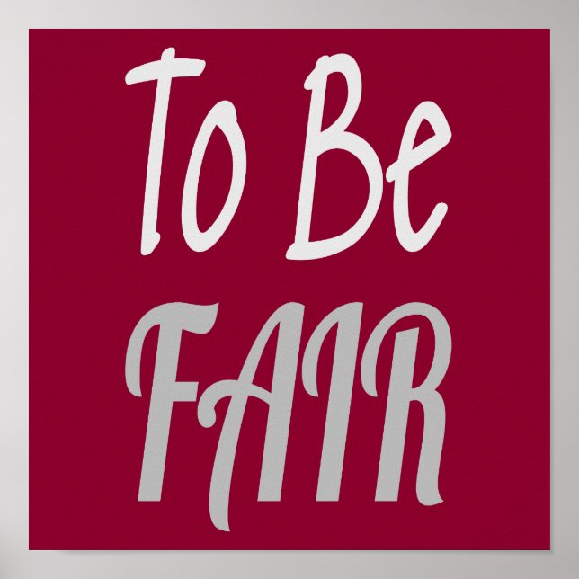 Poster Pour être juste Lettre Kenny (Devant)