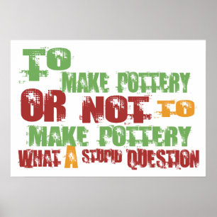 Poster Pour faire la poterie