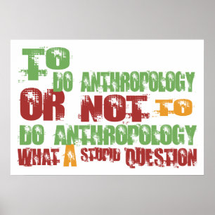 Poster Pour faire l'anthropologie