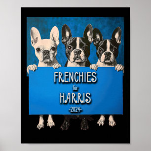 Poster Pour Harris 2024 Adorable Bulldog Campaign Art