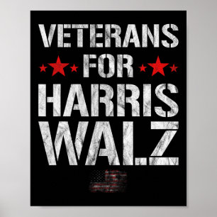 Poster Pour Harris 2024 Kamala Harris Tim WAlzheimer Vete