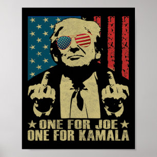 Poster Pour Joe One Pour Kamala Funny Trump 2024