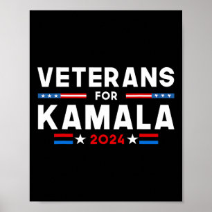 Poster Pour Kamala Drapeau Américain Partisane de Kamala-