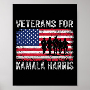 Poster Pour Kamala Harris Élection 2024 Drapeau États-Uni