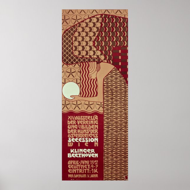 Poster pour la 14ème Exposition de Vienne (Devant)