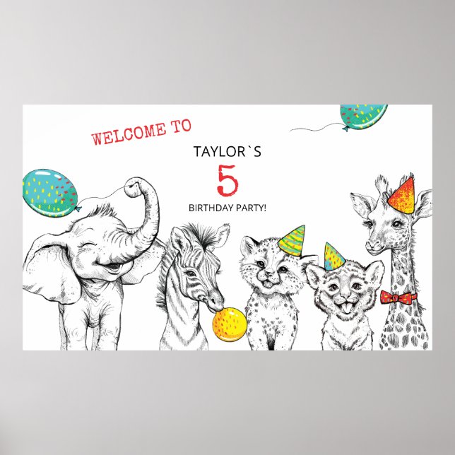 Poster pour la fête du 5e anniversaire. (Devant)