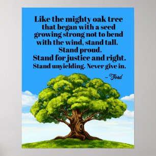 Poster pour la justice et la droite