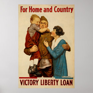 Poster Pour la maison et le pays Victory Liberty Loan