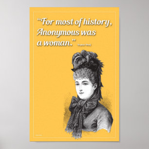 Poster Pour la majeure partie d'histoire anonyme était
