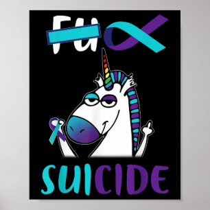 Poster Pour la prévention du suicide Sensibilisation Unic