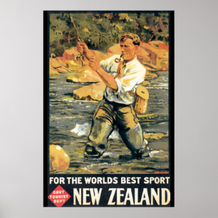 Poster Pour le meilleur sport au monde Nouvelle-Zélande