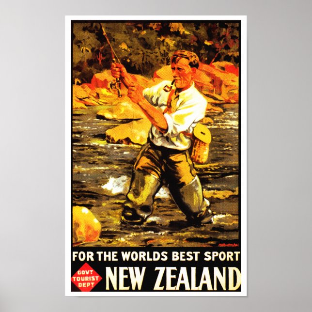 Poster Pour le meilleur sport au monde ~ Nouvelle-Zélande (Devant)