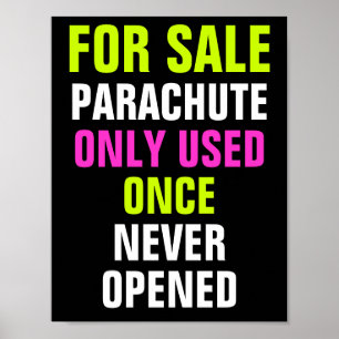 Poster Pour le parachute de vente seulement utilisé une